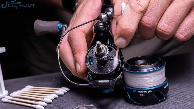 What do you use to grease a fishing reel?