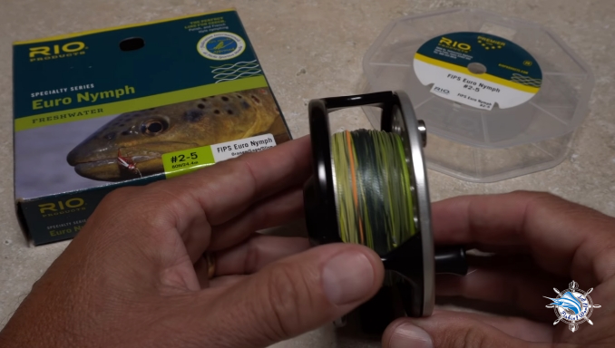 Attach fly line to backing
