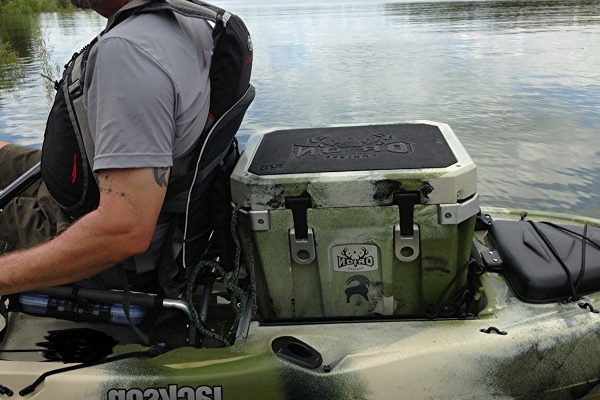 Where do you store fish in a kayak