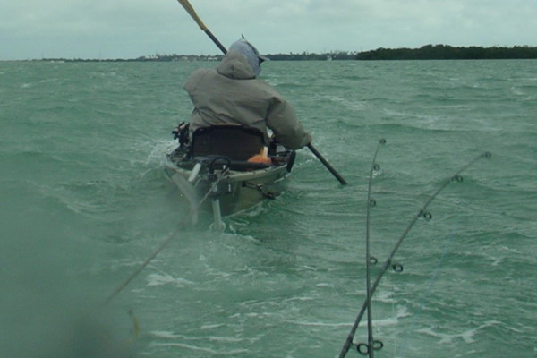How much wind is too much for kayak fishing
