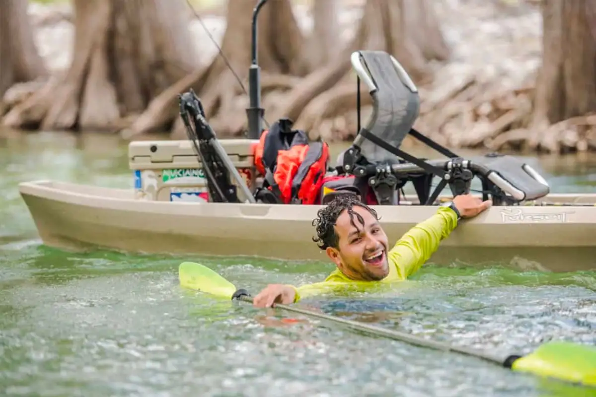 What should you do when your kayak overturns