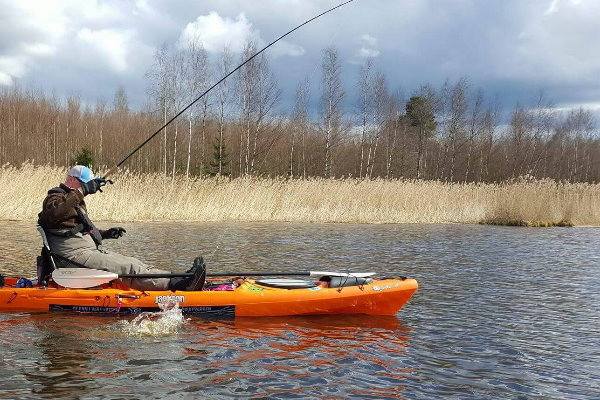 Why do you get wet in a fishing kayak?