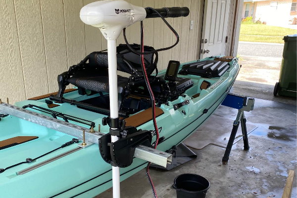 Consider Mounting a Trolling Motor and Battery